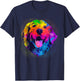Golden Retriever Art Women Golden Retriever Lover T-Shirt - T-Shirt | Navy