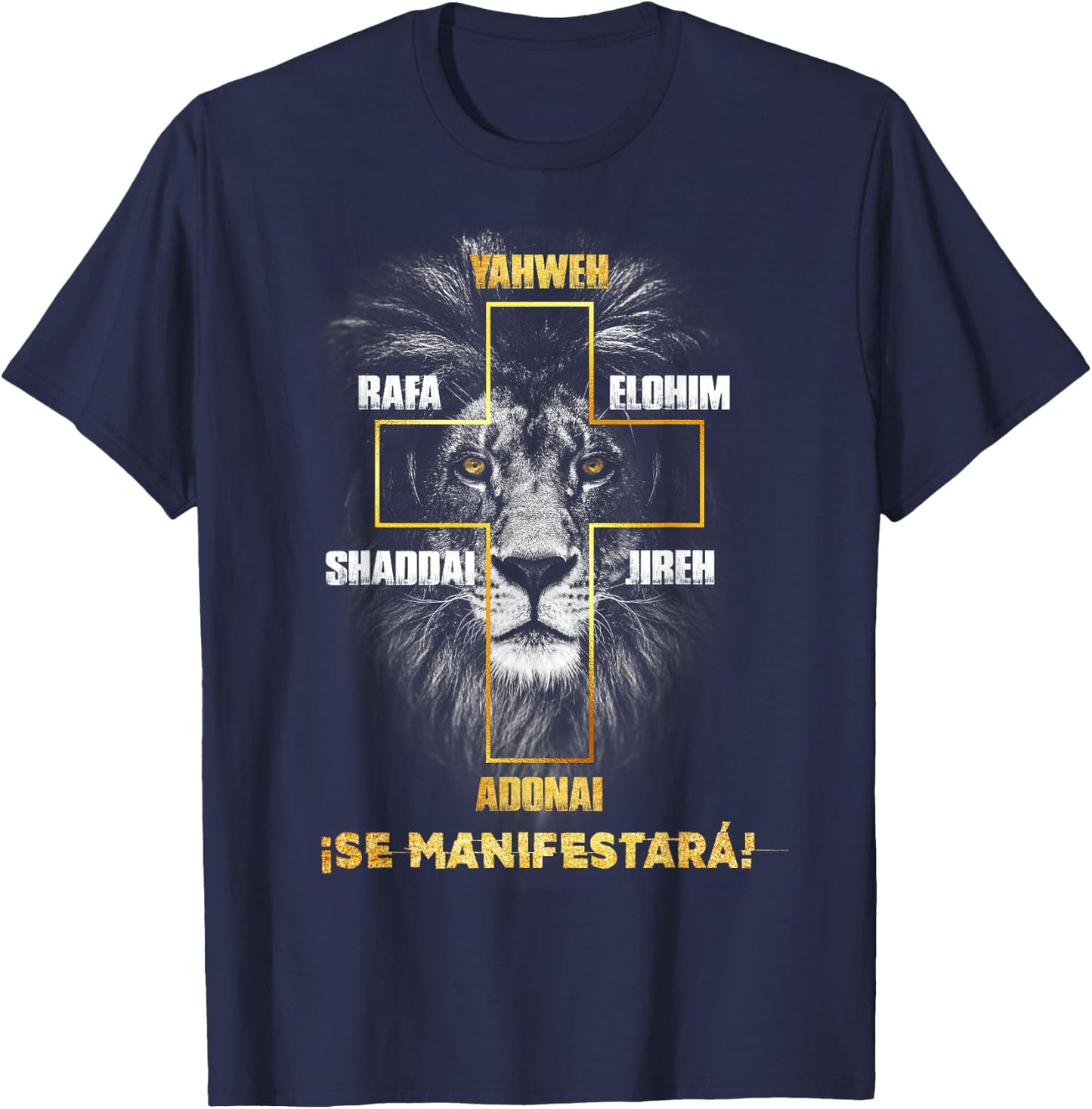 Camisa de Jesus en Espanol para Cristianos Christian Spanish T-Shirt - T-Shirt | Navy