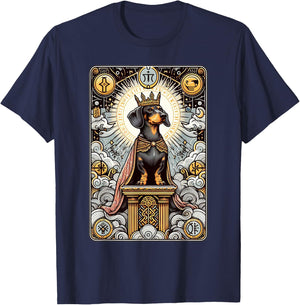 Dachshund tarot card T-Shirt - T-Shirt | Navy