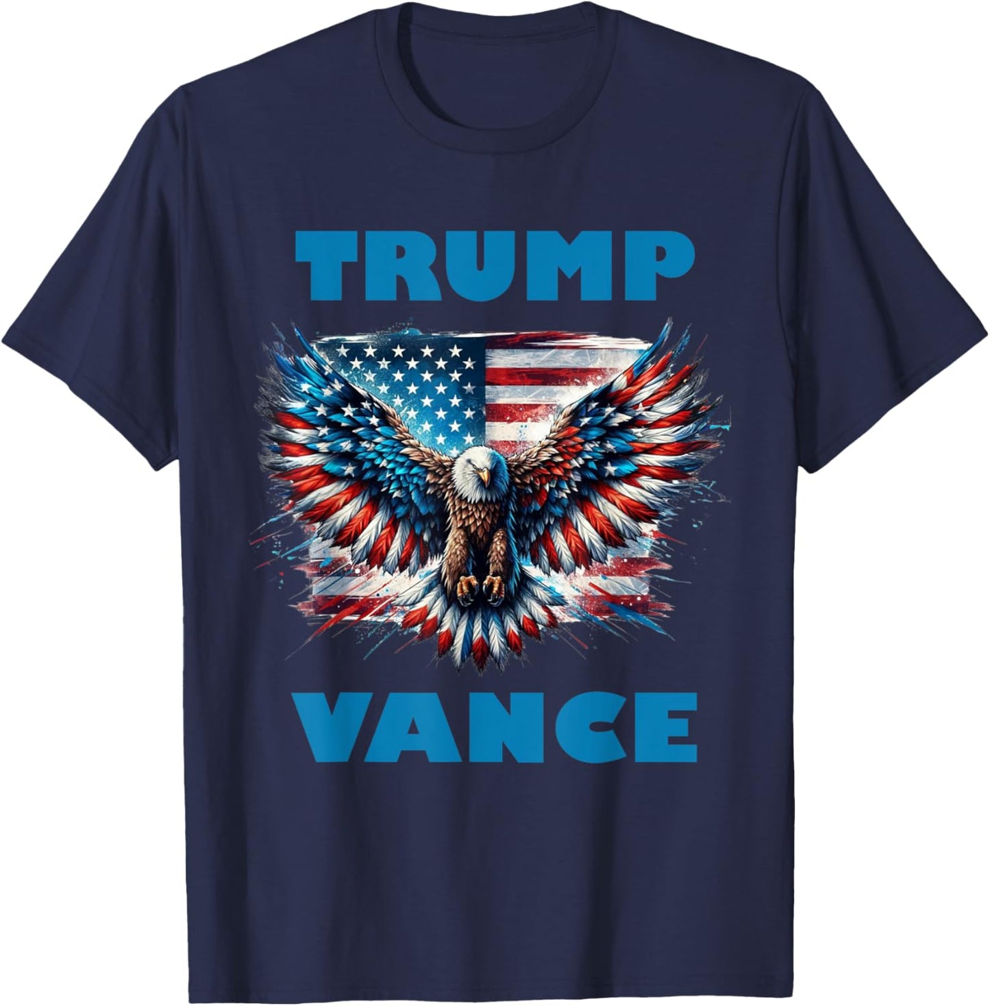 Trump Vance Eagle Donald Trump 2024 T-Shirt - T-Shirt | Navy