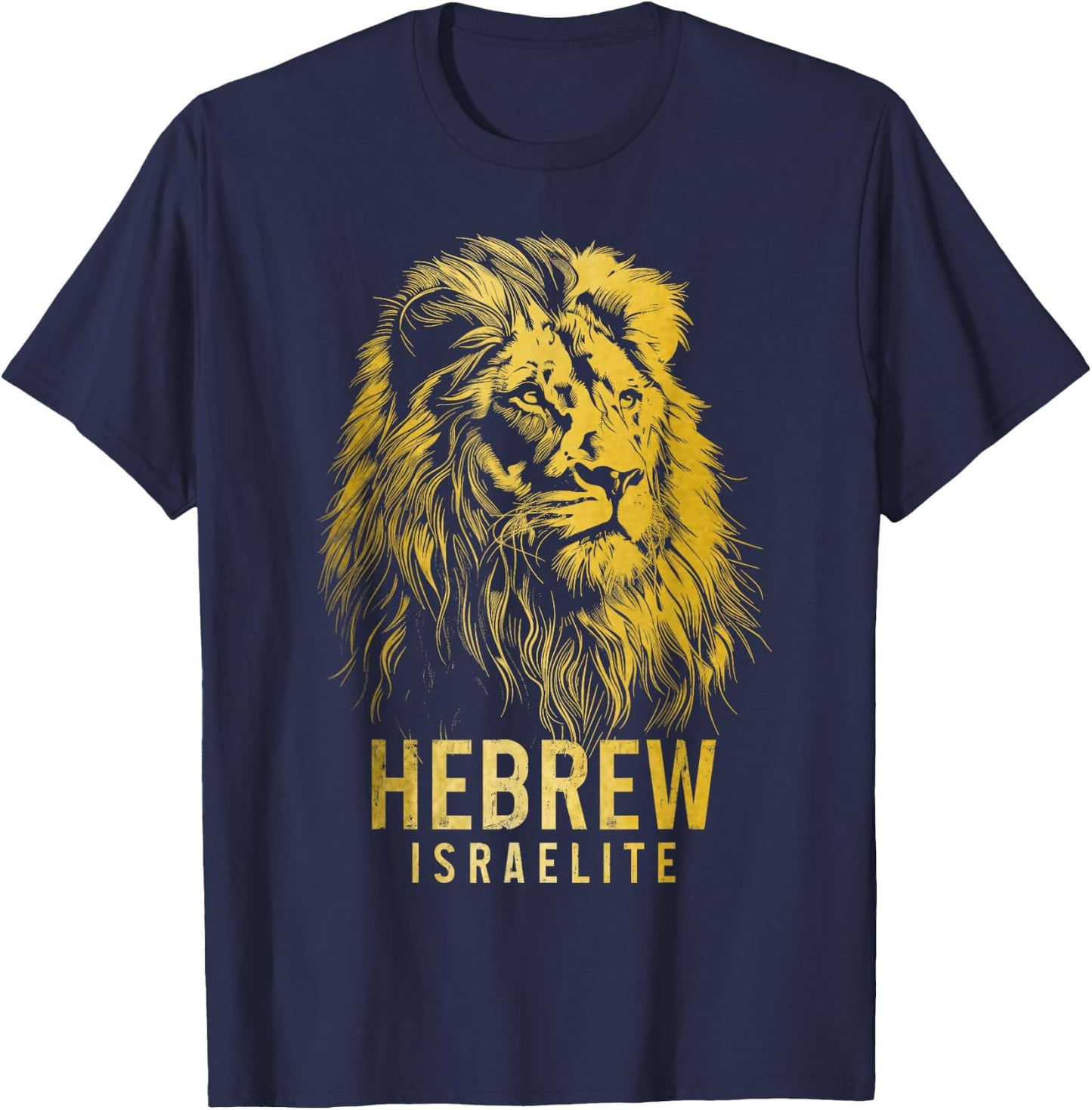 Hebrew Israelite Lion Of Judah Tribe YHWH Jew Jewish Yah T-Shirt - T-Shirt | Navy