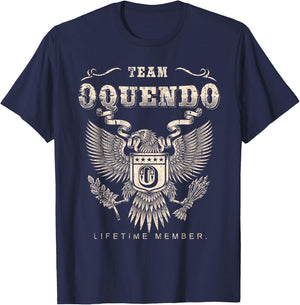 Team OQUENDO Family Name Lifetime Member T-Shirt - T-Shirt | Navy