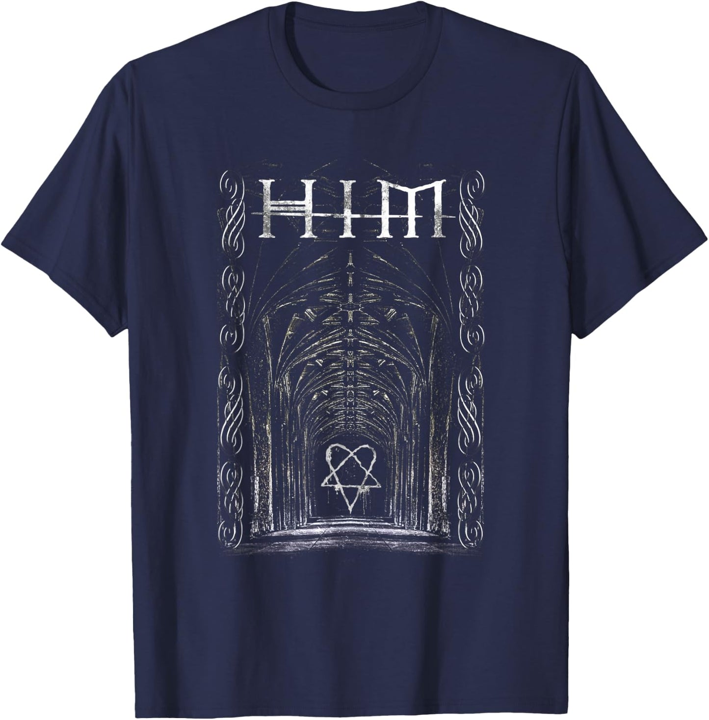 Ville Valo – Arch , Small, Black T-Shirt - T-Shirt | Navy