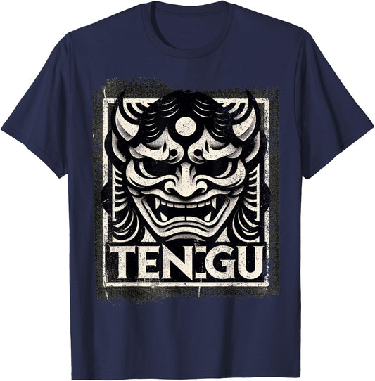 Tengu Vintage Folklore T-Shirt - T-Shirt | Navy