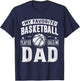 My Favorite Basketball Player Calls Me Dad Fathers Day Sport T-Shirt - T-Shirt | Navy