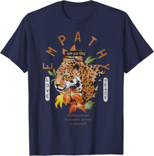 Hip Hop Y2K Vintage Hipster Edgy Urban Streetwear Tiger Men Women Girls Kids T-Shirt - T-Shirt | Navy