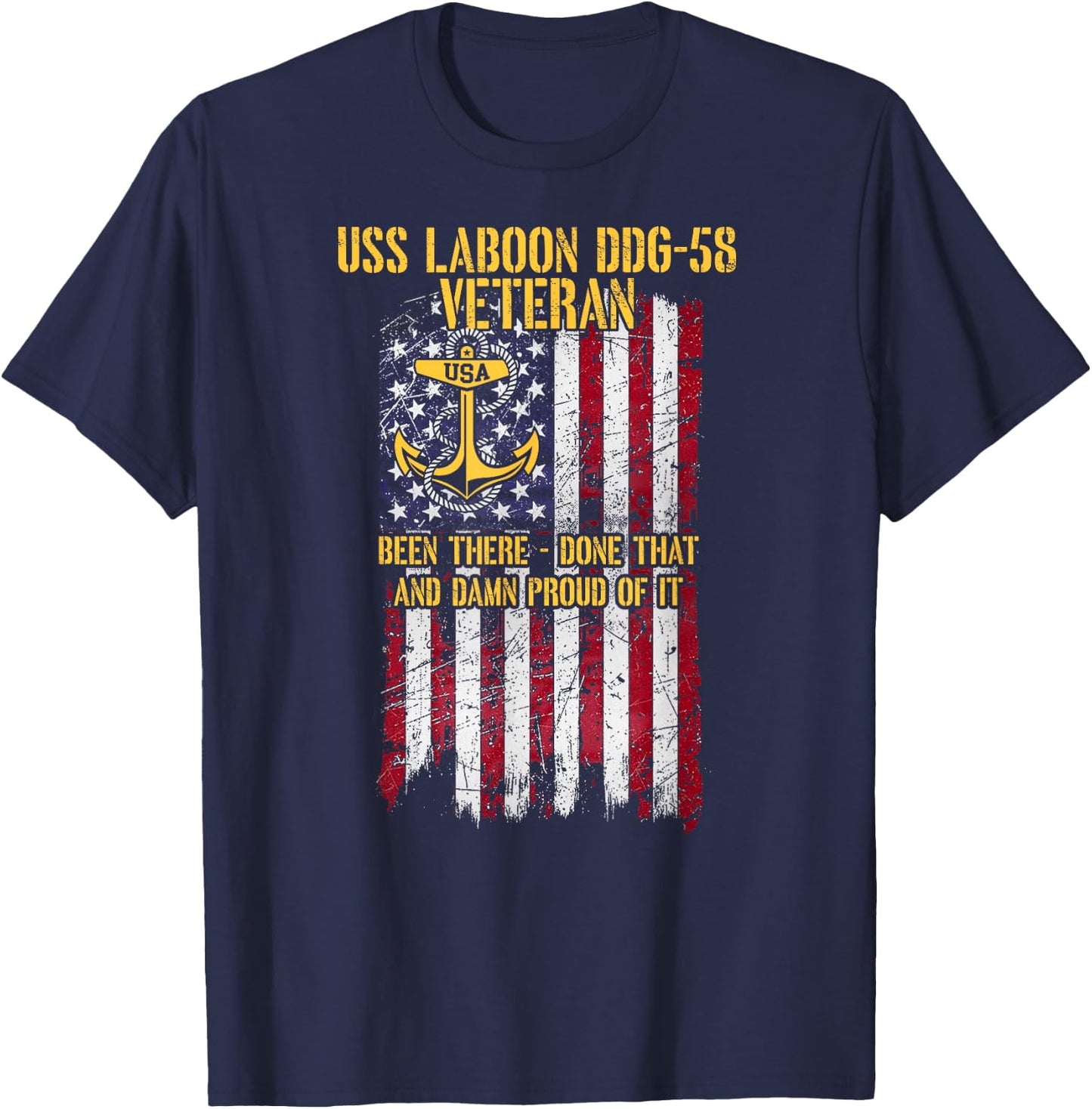 USS Laboon DDG-58 Destroyer Veteran T-Shirt - T-Shirt | Navy