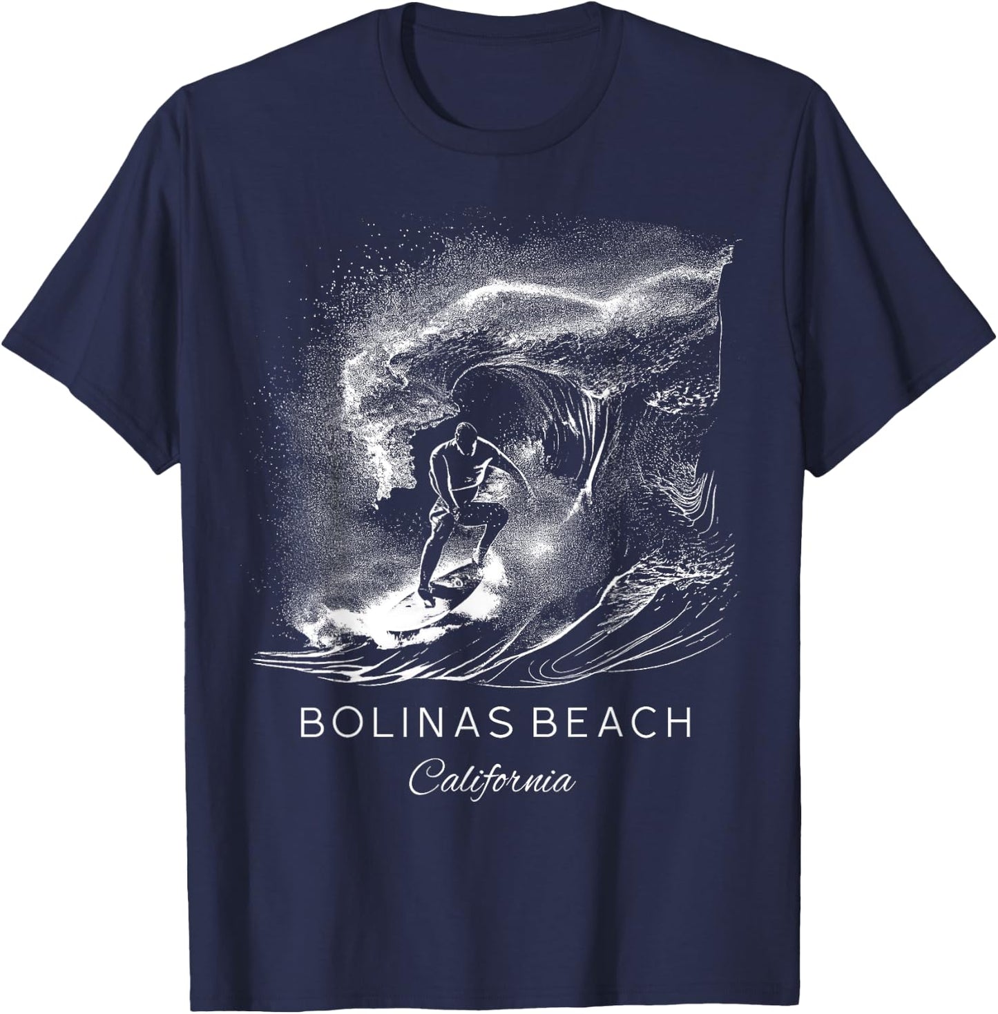 Bolinas Beach California Women Kids T-Shirt - T-Shirt | Navy