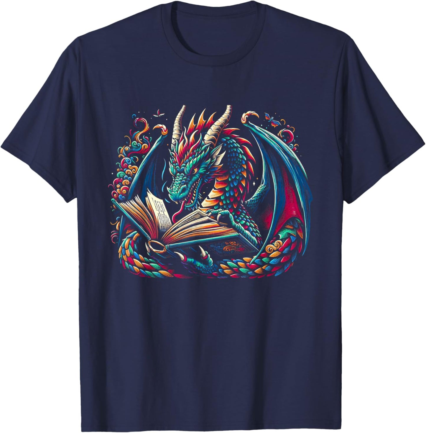 Dragon Chinese Mythical Creature Japanese T-Shirt - T-Shirt | Navy