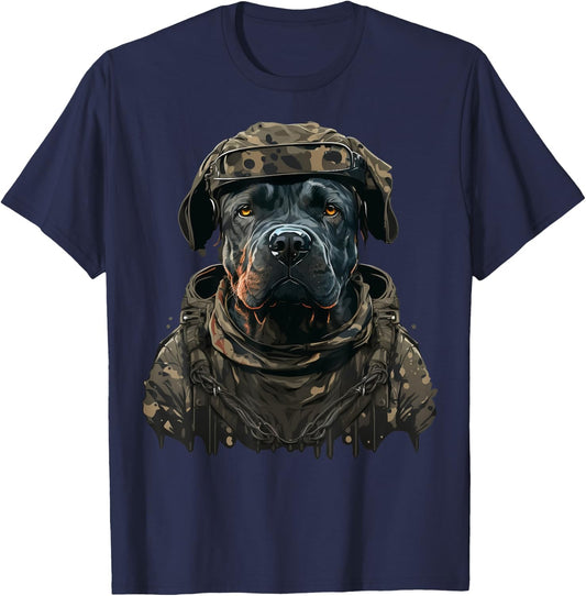 Soldier Cane Corso Army Military Cane Corso T-Shirt - T-Shirt | Navy