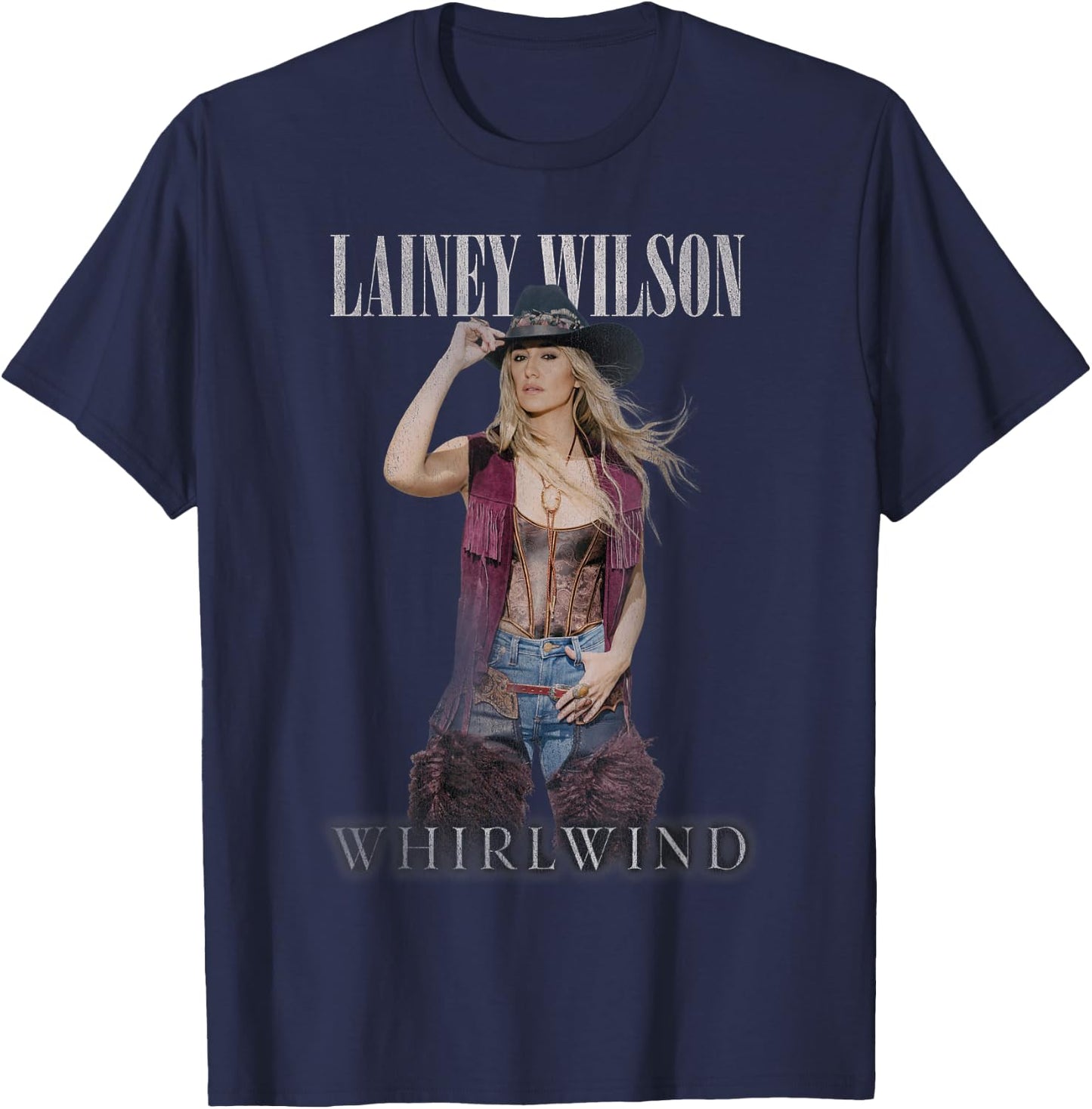 Lainey Wilson - Whirlwind Lainey T-Shirt - T-Shirt | Navy