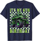 Its My 6th Birthday Monster Truck 6 Year Old Boys 6th Party T-Shirt - T-Shirt | Navy