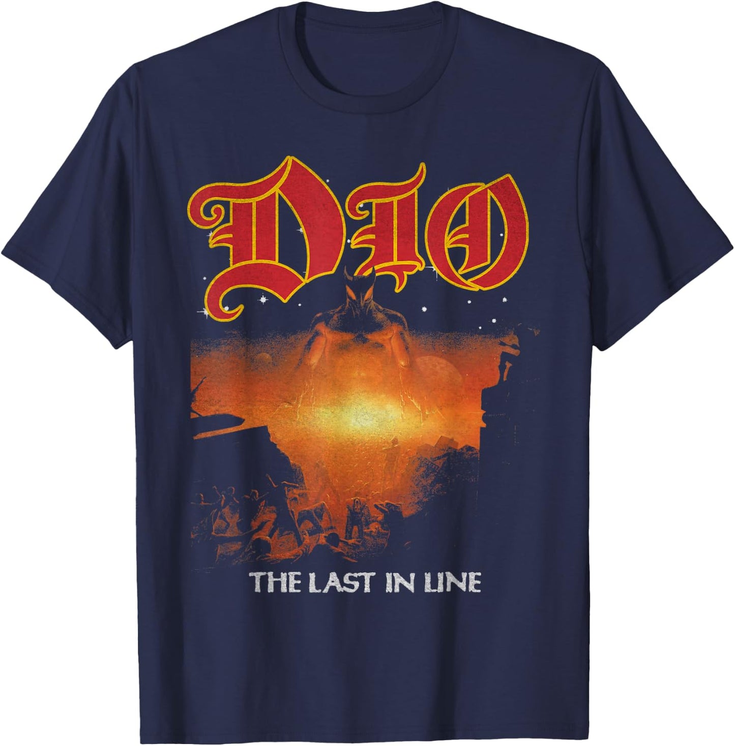 Dio – TLIL 40th Anniversary Stars T-Shirt - T-Shirt | Navy