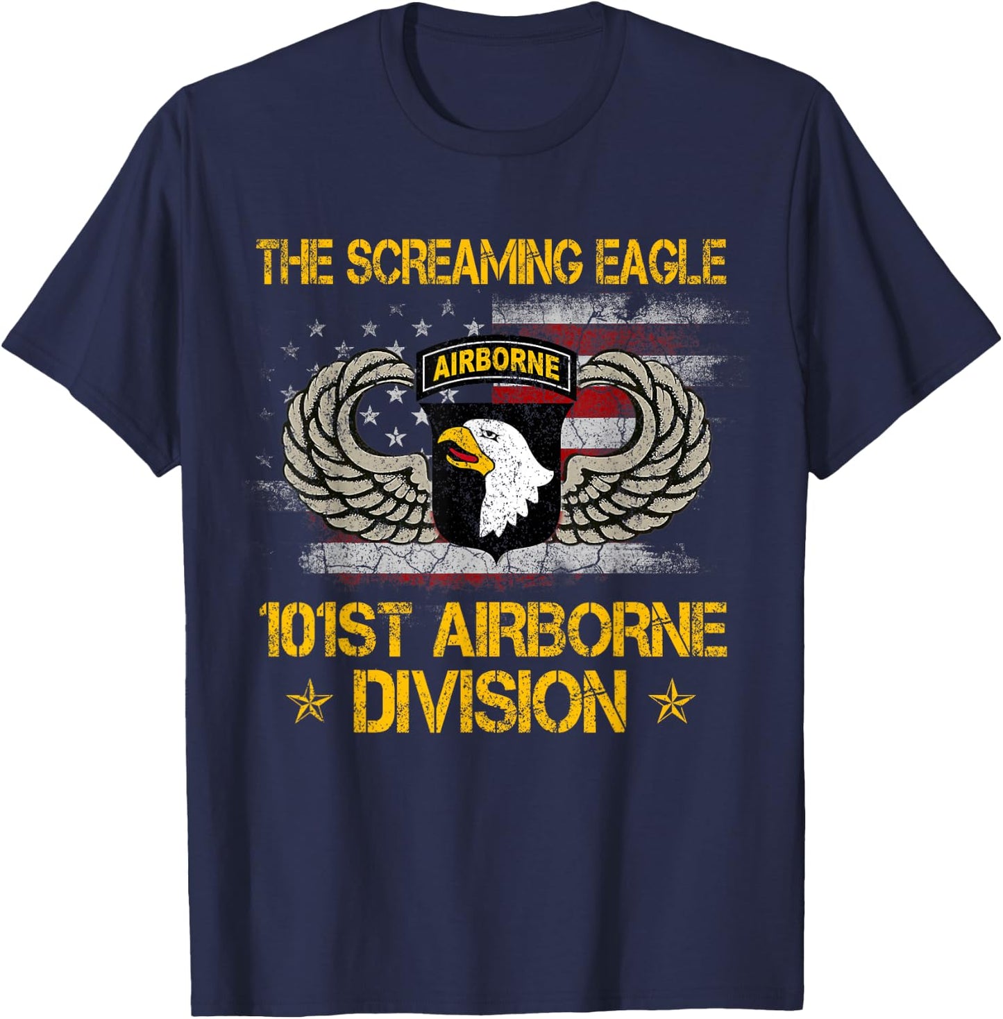 101st Airborne Division Veteran , Veterans Day Gifts T-Shirt - T-Shirt | Navy