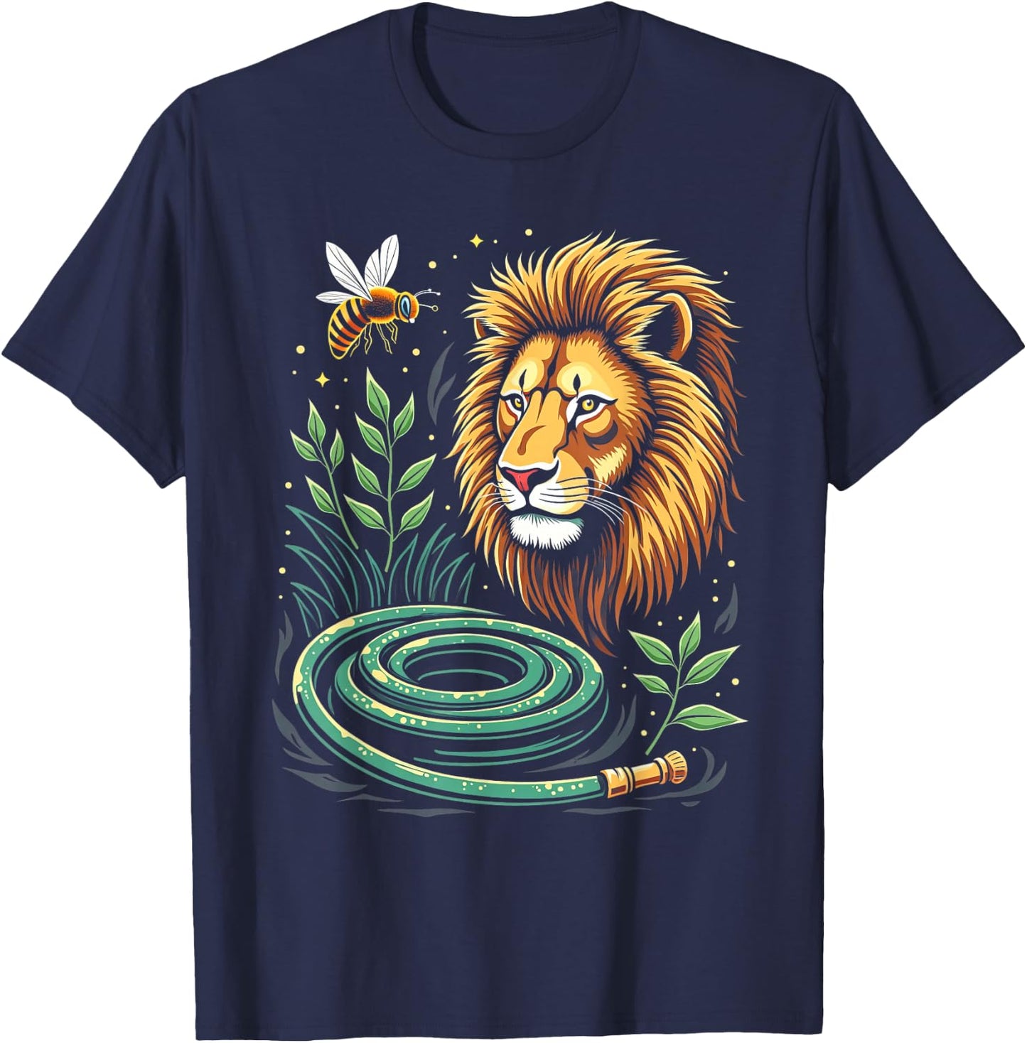 Hose Bee Lion Funny Pun Meme T-Shirt - T-Shirt | Navy