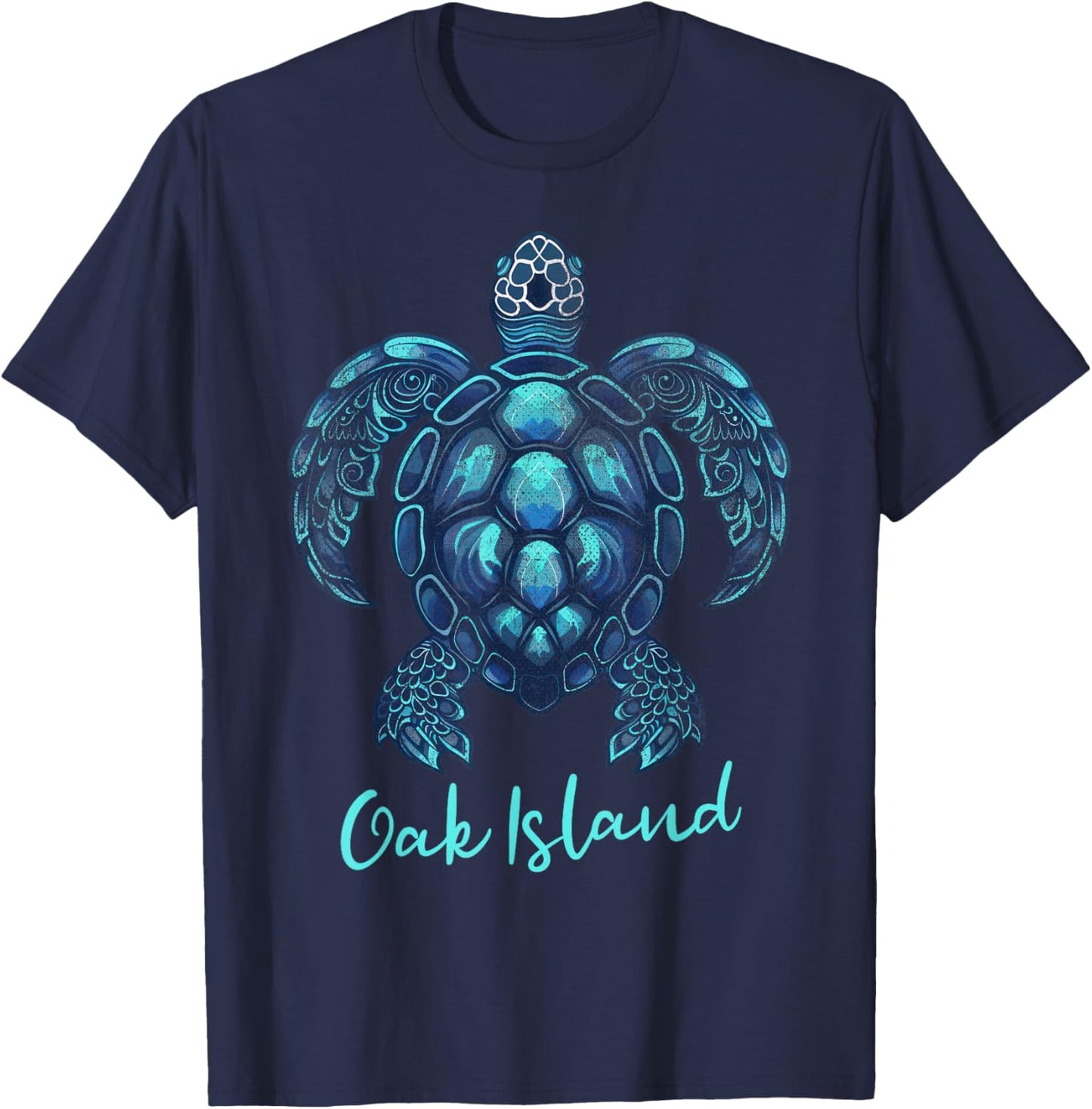 Oak Island North Carolina NC Turtle Selfie T-Shirt - T-Shirt | Navy