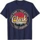 Clark The Man The Myth The Legend Personalized Name T-Shirt - T-Shirt | Navy