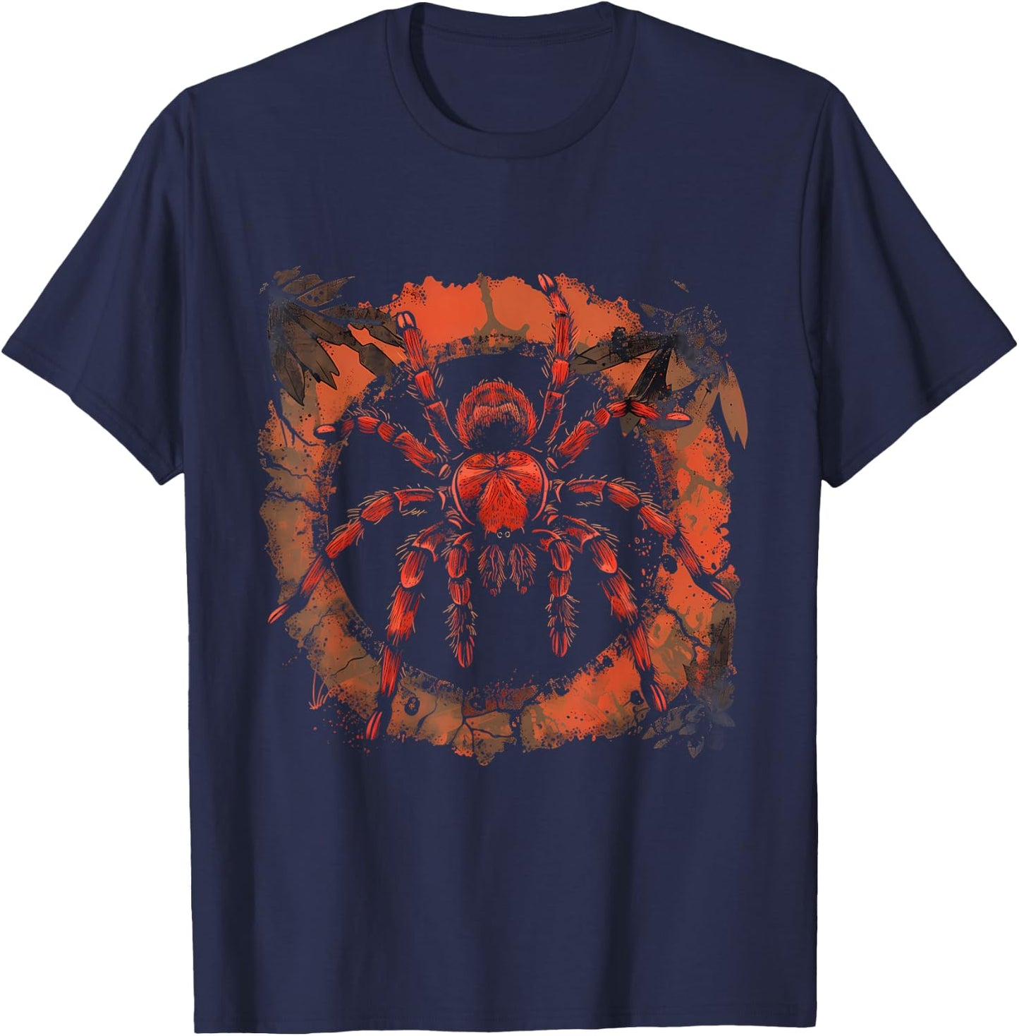 Tarantula Spider Nature Animal Art Wildlife Jungle Motif T-Shirt - T-Shirt | Navy