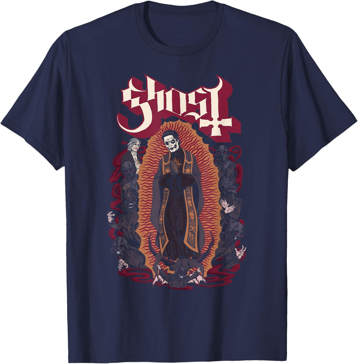 Ghost – Papa Luna T-Shirt - T-Shirt | Navy
