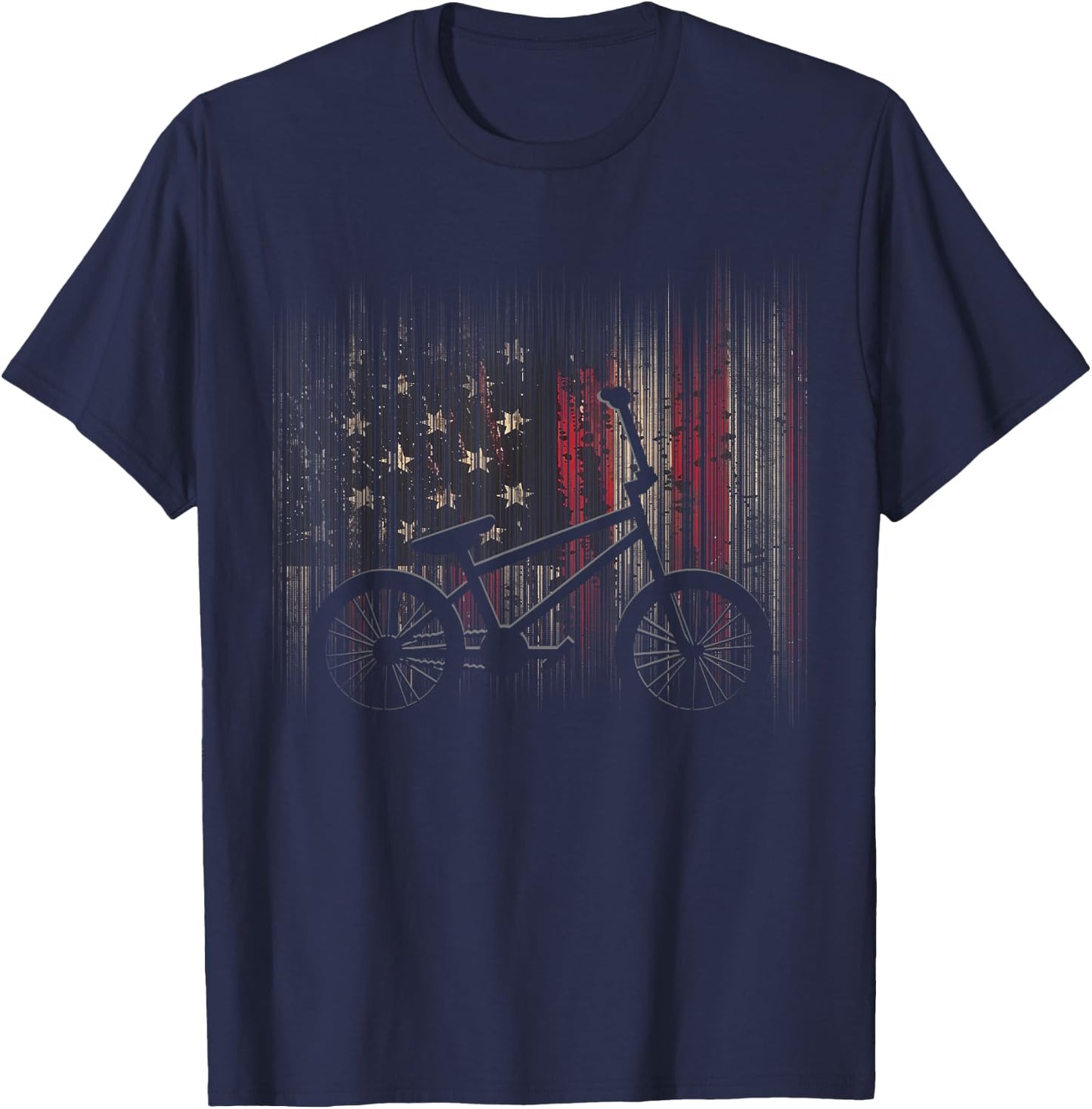 American Flag BMX Apparel - BMX T-Shirt - T-Shirt | Navy