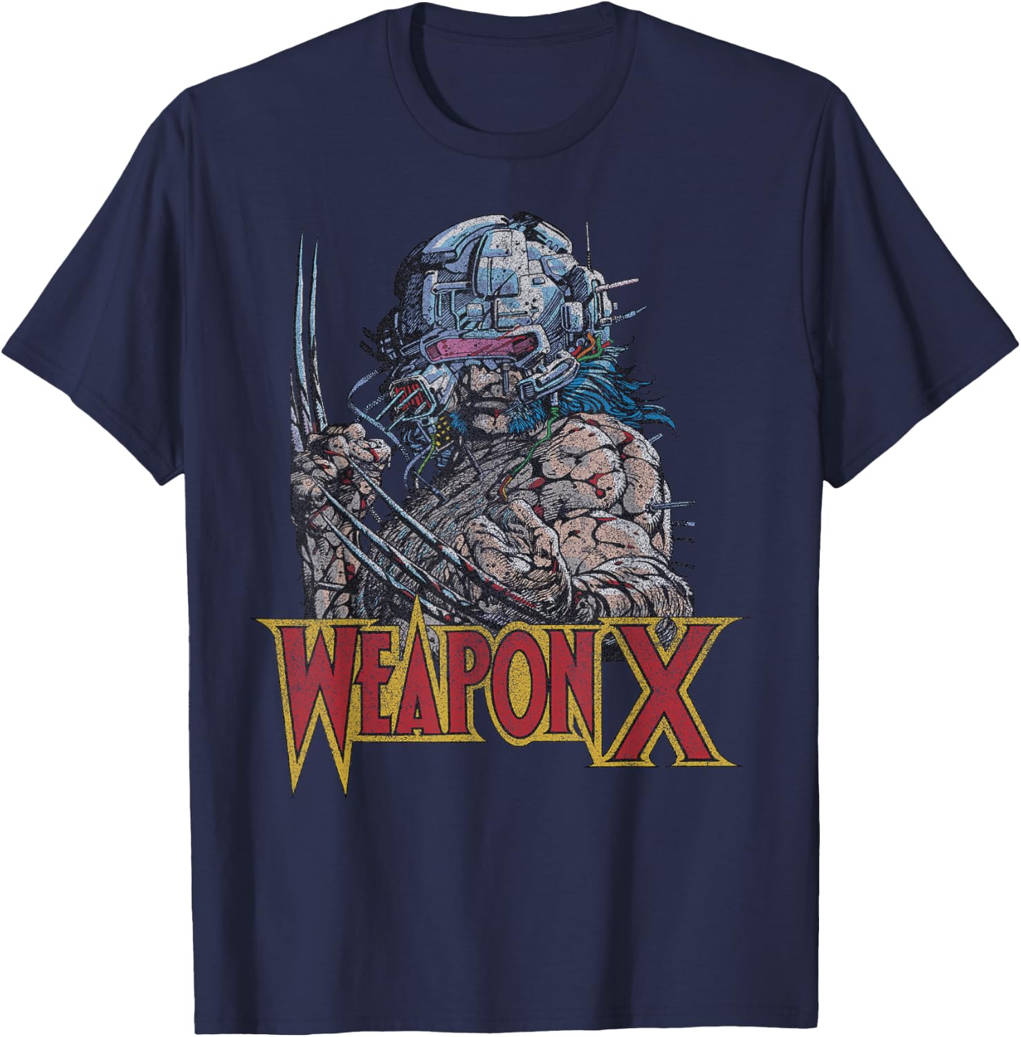 Marvel Weapon X Portrait T-Shirt - T-Shirt | Navy