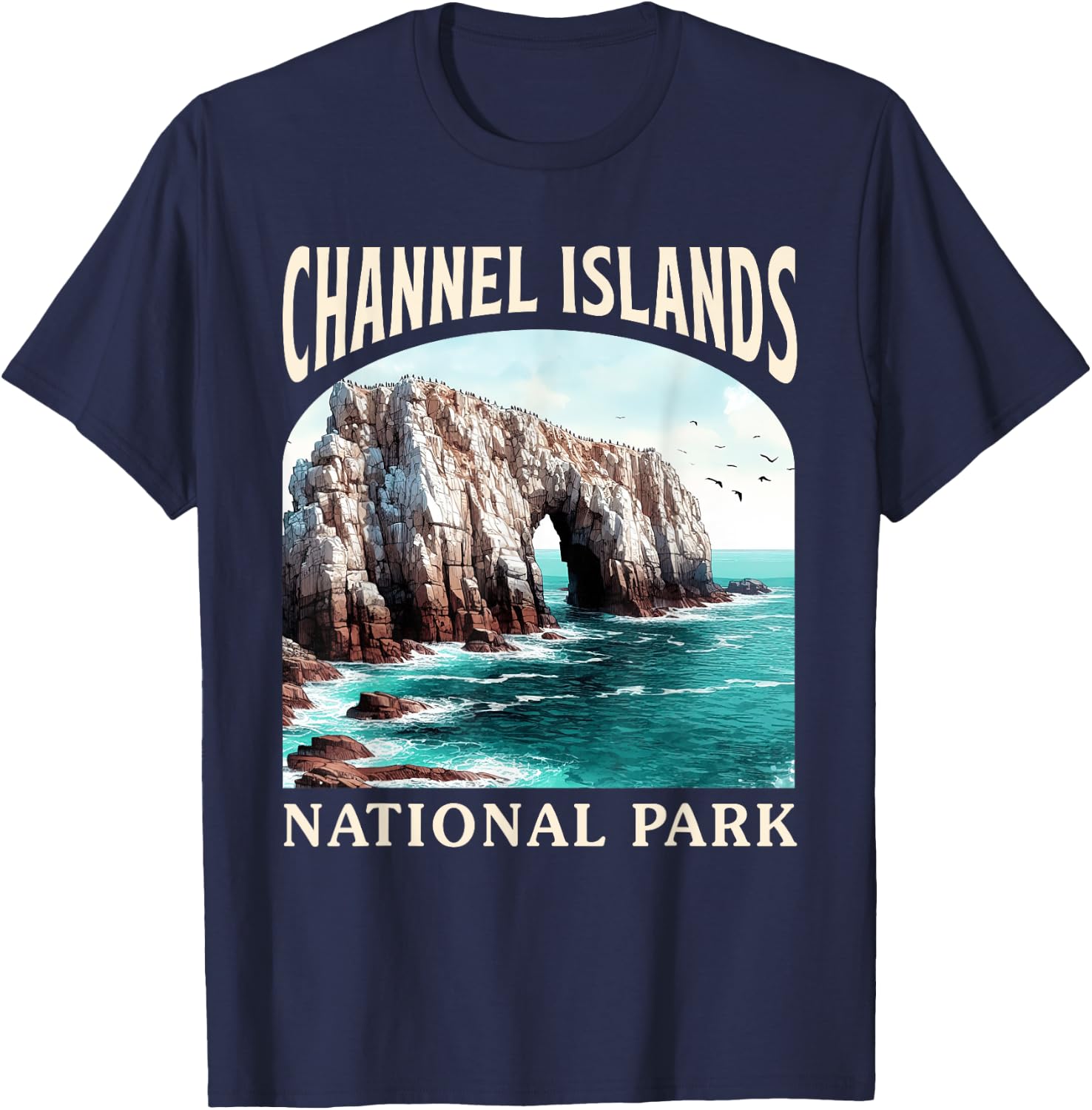 Channel Islands National Park California Nature Exploring T-Shirt - T-Shirt | Navy
