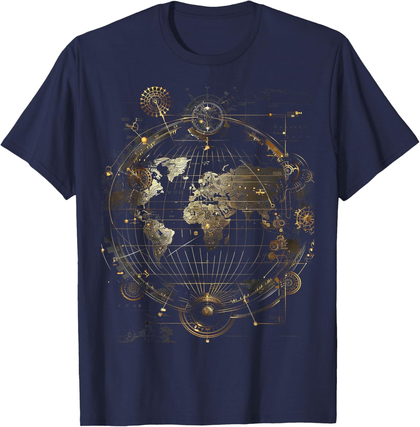 World Map T-Shirt - T-Shirt | Navy