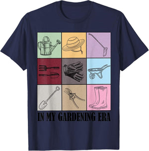 funny Gardening Lover Gift Ideas Plant Lover , Men's Grey Classic Fit Short Sleeve , Small T-Shirt - T-Shirt | Navy