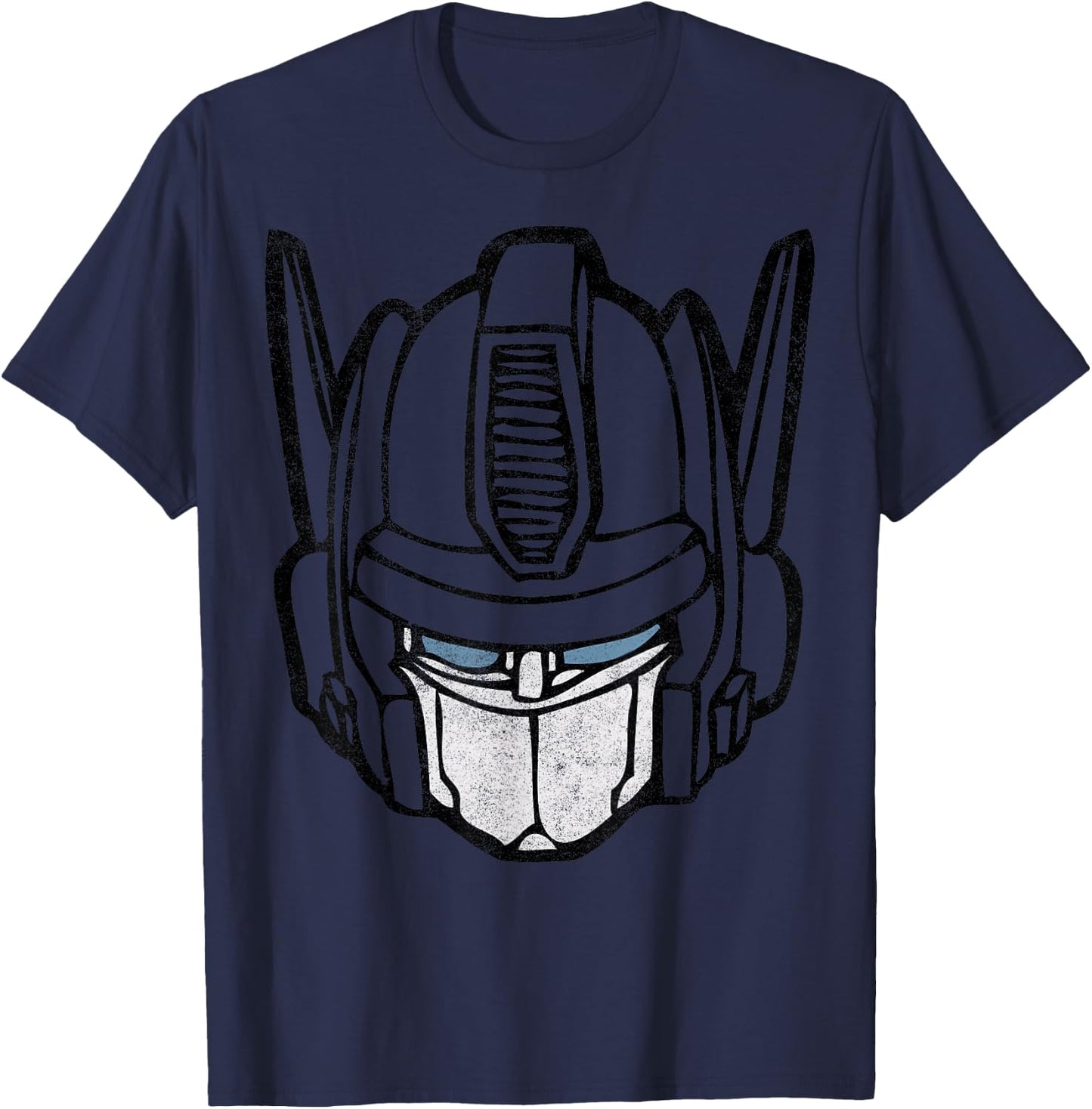 Transformers Optimus Prime Vintage Big Face T-Shirt - T-Shirt | Navy