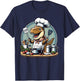 Funny Chef Dinosaur Cook Cooking T-Shirt - T-Shirt | Navy