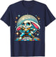 Aesthetic Bunny Disco T-Shirt - T-Shirt | Navy