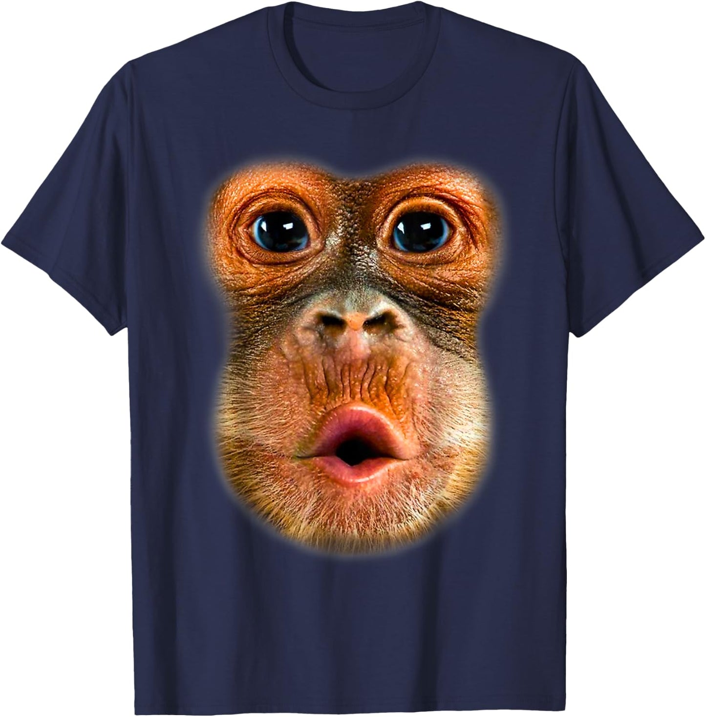 Monkey Stomach Funny Meme Cool Trending Viral Video T-Shirt - T-Shirt | Navy