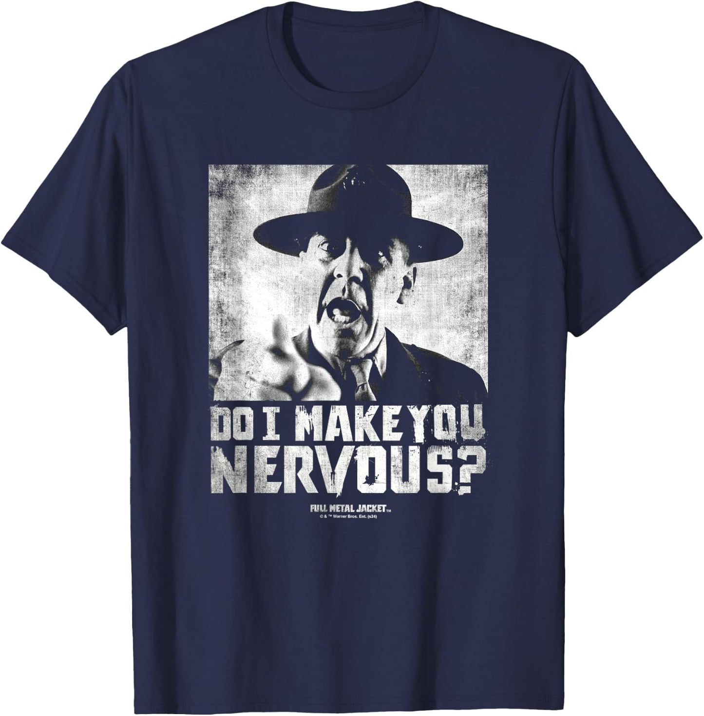 Full Metal Jacket Do I Make You Nervous T-Shirt - T-Shirt | Navy
