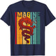 Imagine Dragon Vintage Cool Art T-Shirt - T-Shirt | Navy