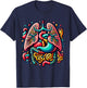 Colorful Human Body Anatomy Illustrated Internal Organs Art T-Shirt - T-Shirt | Navy