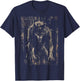 Werewolf Wolf Howling at Full Moon T-Shirt - T-Shirt | Navy