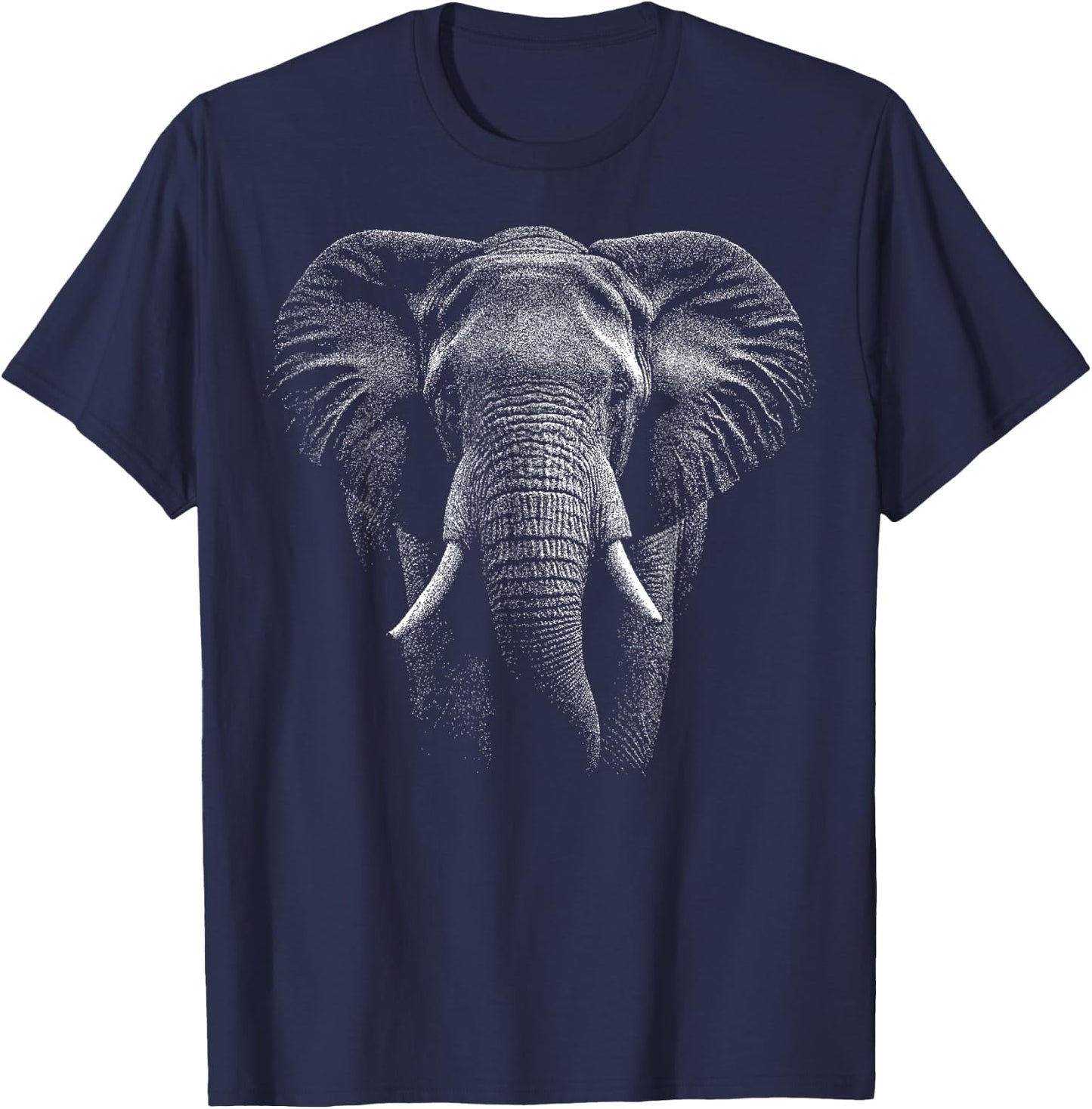 Realistic Elephant T-Shirt - T-Shirt | Navy