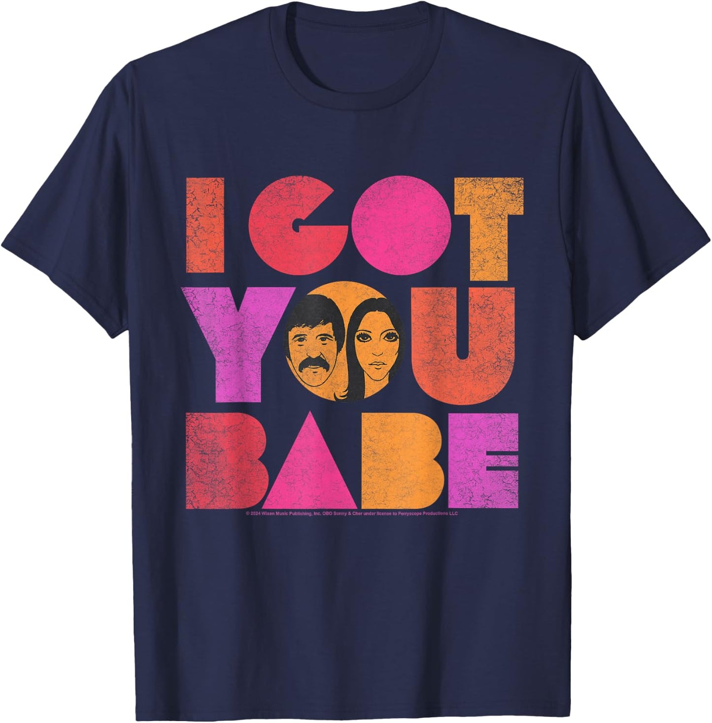 Sonny and Cher I Got You Babe T-Shirt - T-Shirt | Navy