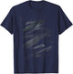 Black Brush Strokes Art Design Graphic T-Shirt - T-Shirt | Navy