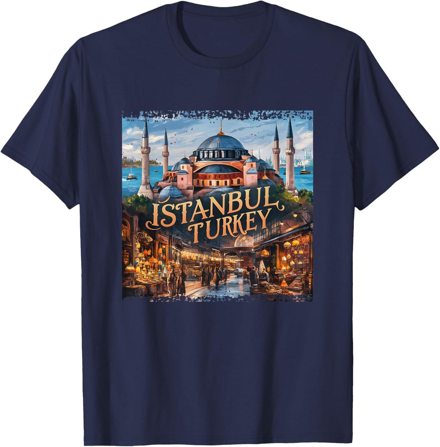 Istanbul, Turkey T-Shirt - T-Shirt | Navy