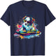 Dog Music DJ Artwork EDM Beatmaker Techno Turntable DJ Dog T-Shirt - T-Shirt | Navy