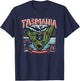 Tasmania Landscape Explore The Wild Travel T-Shirt - T-Shirt | Navy