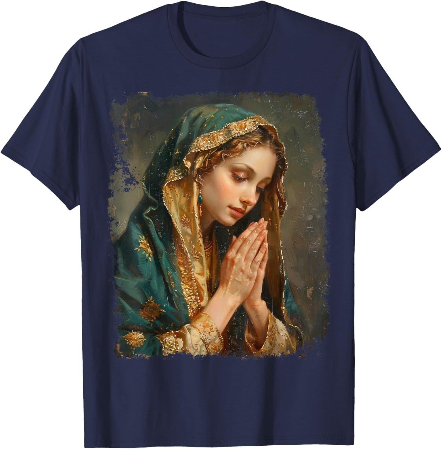 Saint Mary Mother of Jesus T-Shirt - T-Shirt | Navy