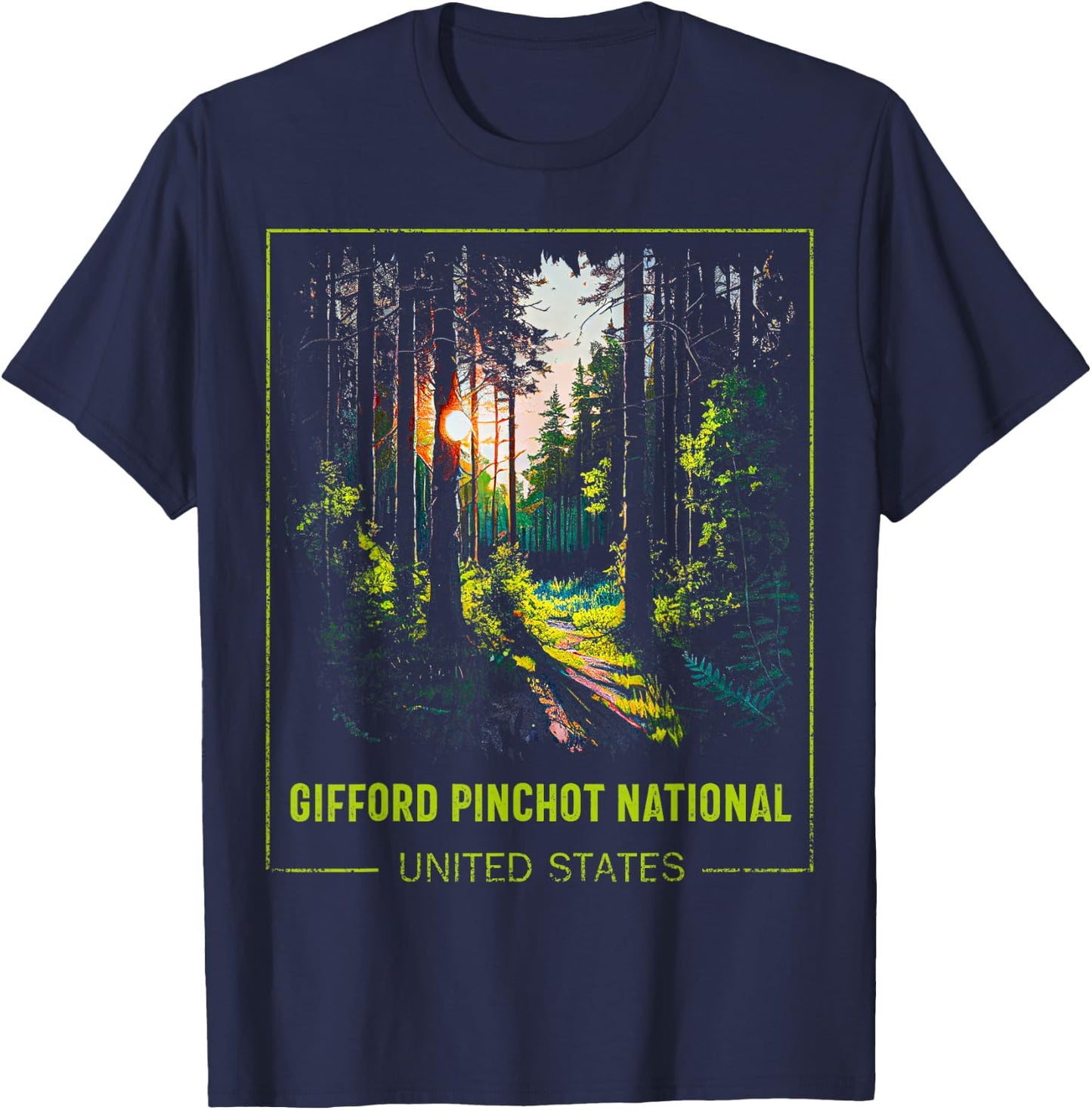 Gifford Pinchot National United States T-Shirt - T-Shirt | Navy