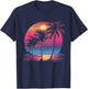 Vaporwave Retro T-Shirt - T-Shirt | Navy