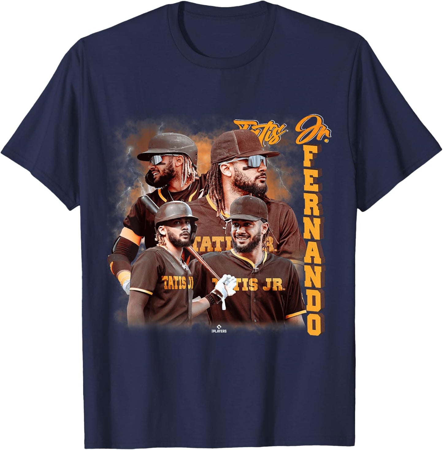Fernando Tatis Jr. | San Diego Baseball Player | MLBTAT5005 T-Shirt - T-Shirt | Navy
