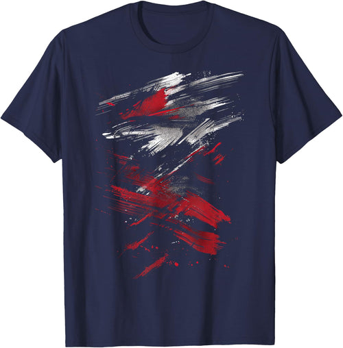 Red and Black Dynamic Splatter Graphic