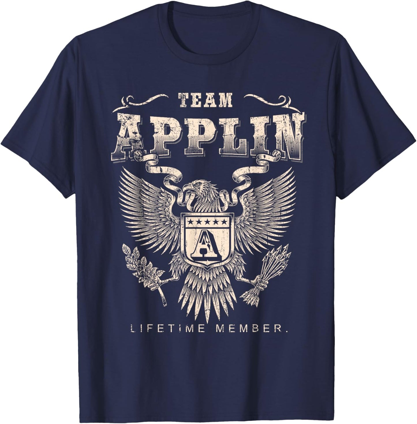 Team Applin Lifetime Member - Applin Name T-Shirt - T-Shirt | Navy