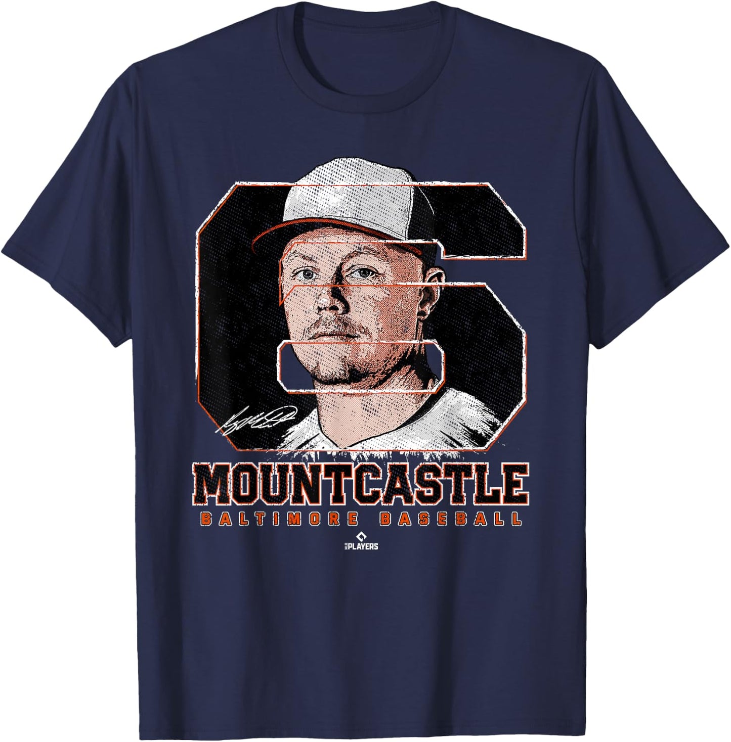 Silhouette Ryan Mountcastle Baltimore MLBPA T-Shirt - T-Shirt | Navy