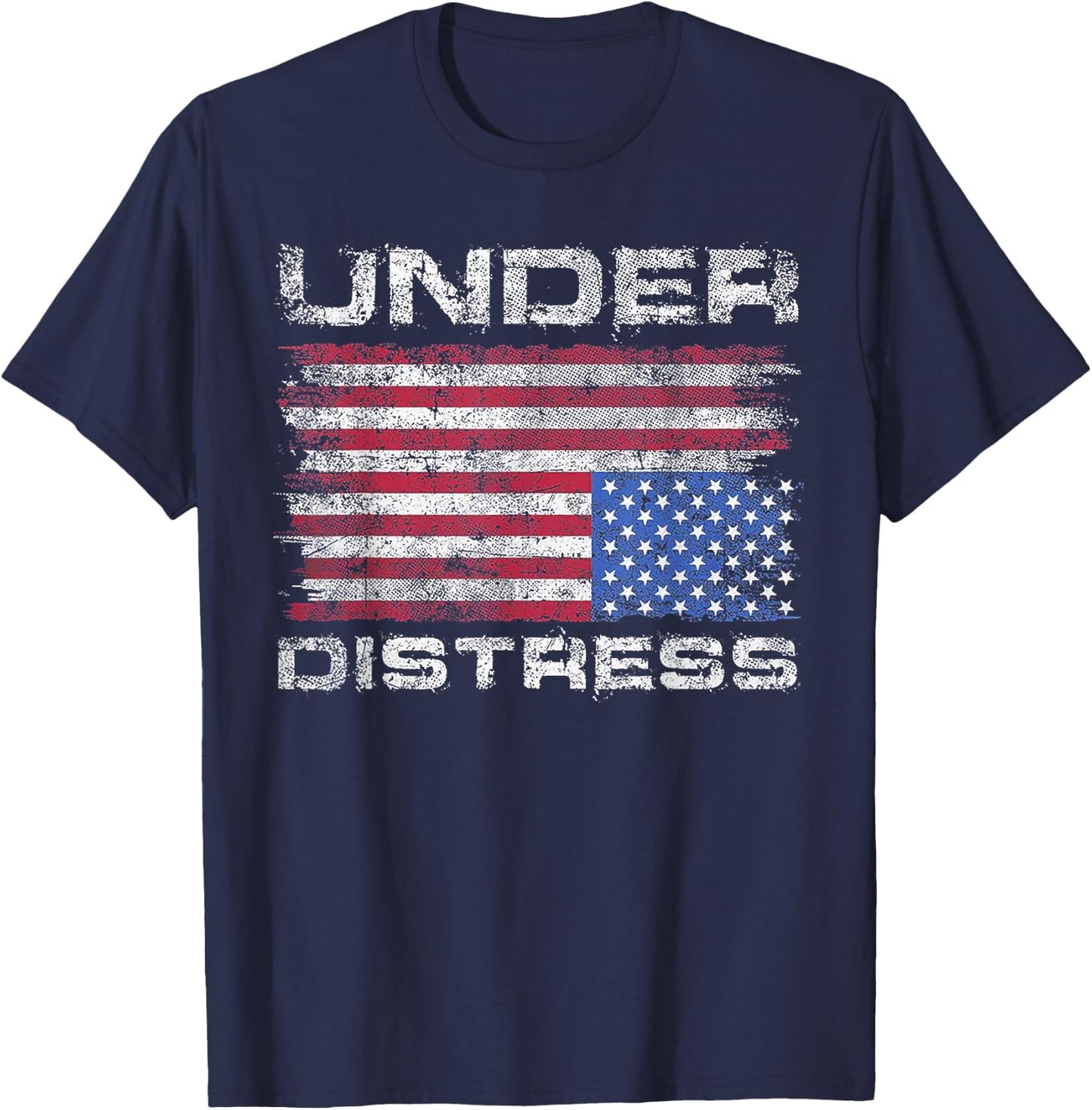 Under Distress America Flag T-Shirt - T-Shirt | Navy